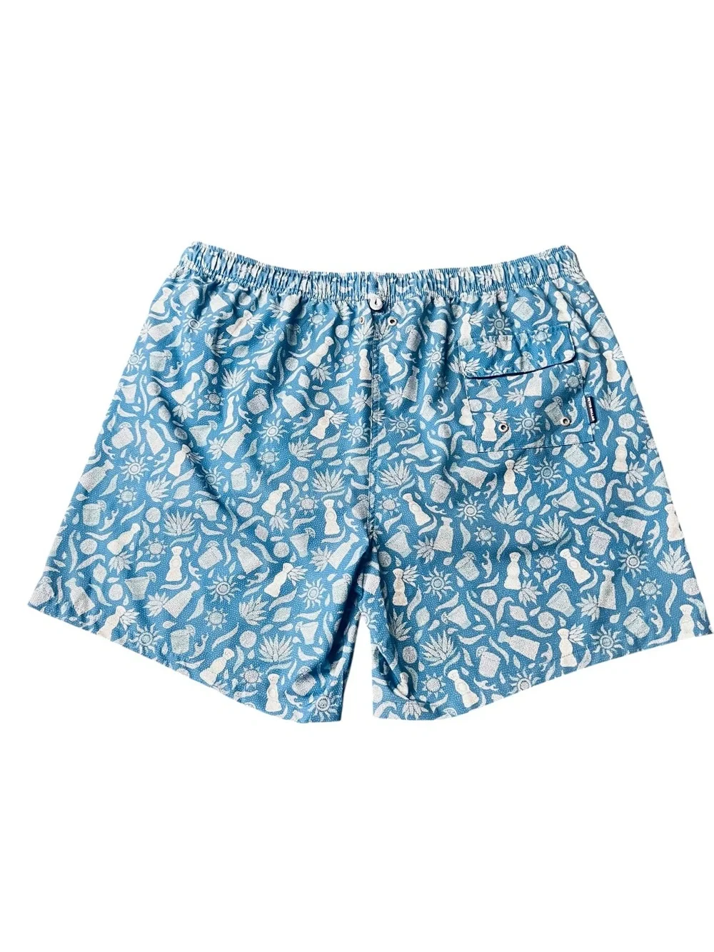 Peter Millar Men’s Saltwater Spirits Blue & White Swim Trunks Size XL
